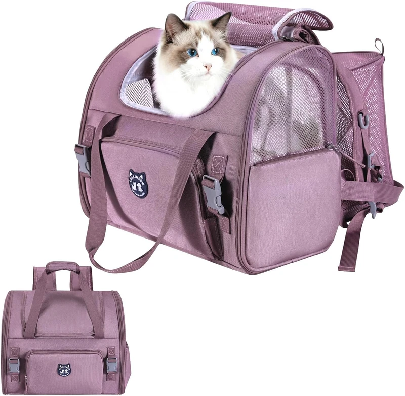 Expandable Cat Carrier Backpack Airline Approved Large
