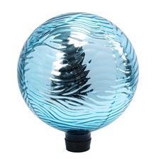Gazing Ball, Glass Mirror Polished Hollow Ball Reflective Garden Lake Blue