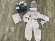 ASTRONAUTS CHILD 4-6 YEARS COSTUME WITH HELMET AND TOY SPACE SHUTTLE WITH SOUNDS