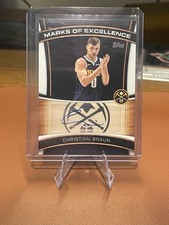 2025-26 Topps Basketball Christian Braun Auto MARKS OF EXCELLENCE Nuggets #ME-CB