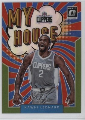 2021 Panini Donruss Optic My House Lime Green Prizm 29/149 Kawhi Leonard #7 i0b