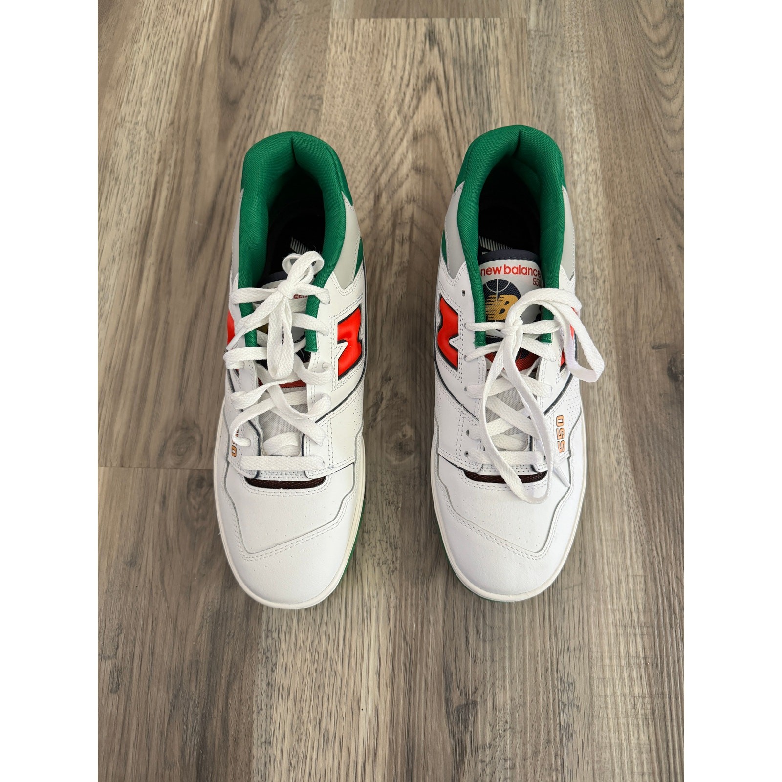 New Balance 550 ‘Oak Green Leaf Red’ Sneakers Shoes size 9.5 thumbnail 3
