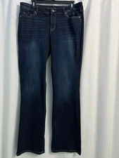 SOHO New York & Company Curvy Bootcut Dark Wash Blue Jeans Size 12 EUC