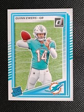 Quinn Ewers 2025 Panini Donruss Football Base Rookie RC Card #342 Miami Dolphins