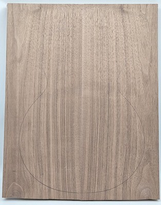 Walnut Carve Top-Bookmatched-Glued Up-Luthier Wood 21'' x 16-1/4'' x 1''