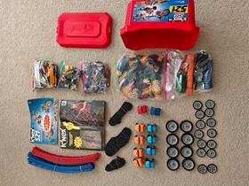 k'NEX Knex doubleshot coaster and 521 super value and extra cars used mixed lot