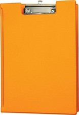 Maul Clipboard Folder with Plastic Covering Orange
