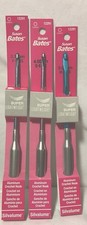 Susan Bates Silvalume Set of 3 Super Lightweight Crochet Hooks F3.75mm-G4mm-H5mm