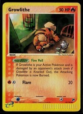 Growlithe 65/100 Sandstorm Reverse Holo Common Pokemon