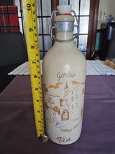 Vintage " Max Kruger MKM" Stoneware Wine Bottle With Swing Top Stopper 750ml