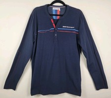 BMW Genuine Motorsport M3 Blue Casual Leisure Long Sleeved T-Shirt Mens L
