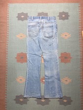 Vintage 70s Levi  s 646 0217 jeans bell bottom flare leg faded distressed 29x32