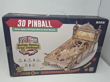 ROKR Pinball Machine 3D Wooden Puzzle Amusing Table Game New/Other