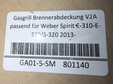 Gasgrill Brennerabdeckung V2A Edelstahl