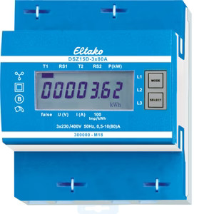ELTAKO 28380015 Drehstromzähler DSZ15D-3x80A MID	