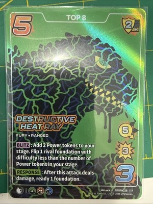 1X-Destructive Heat Ray-GZ01-Reign of Kaiju-Universus-Top 8 Local Championship