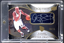 ( /15) Richard Jefferson 2007-08 Exquisite Collection Scripted Swatches Auto SSP