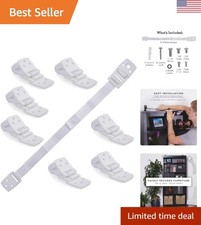 8-Pack Adjustable Anti-Tip Strap for Child Safety - Secure Your Furniture