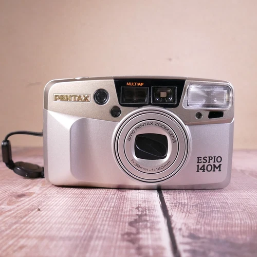 Pentax Espio 140M Point And Shoot 35mm Film Camera Silver
