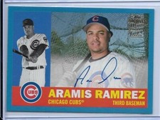 2021 TOPPS ARCHIVES BLUE ARAMIS RAMIREZ AUTO SIGNED #FFA-AR #D1/25 CHICAGO CUBS