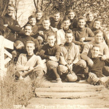 c.1920 McTyeire College Football Rugby Team Photo RPPC McKenzie Tennessee TN