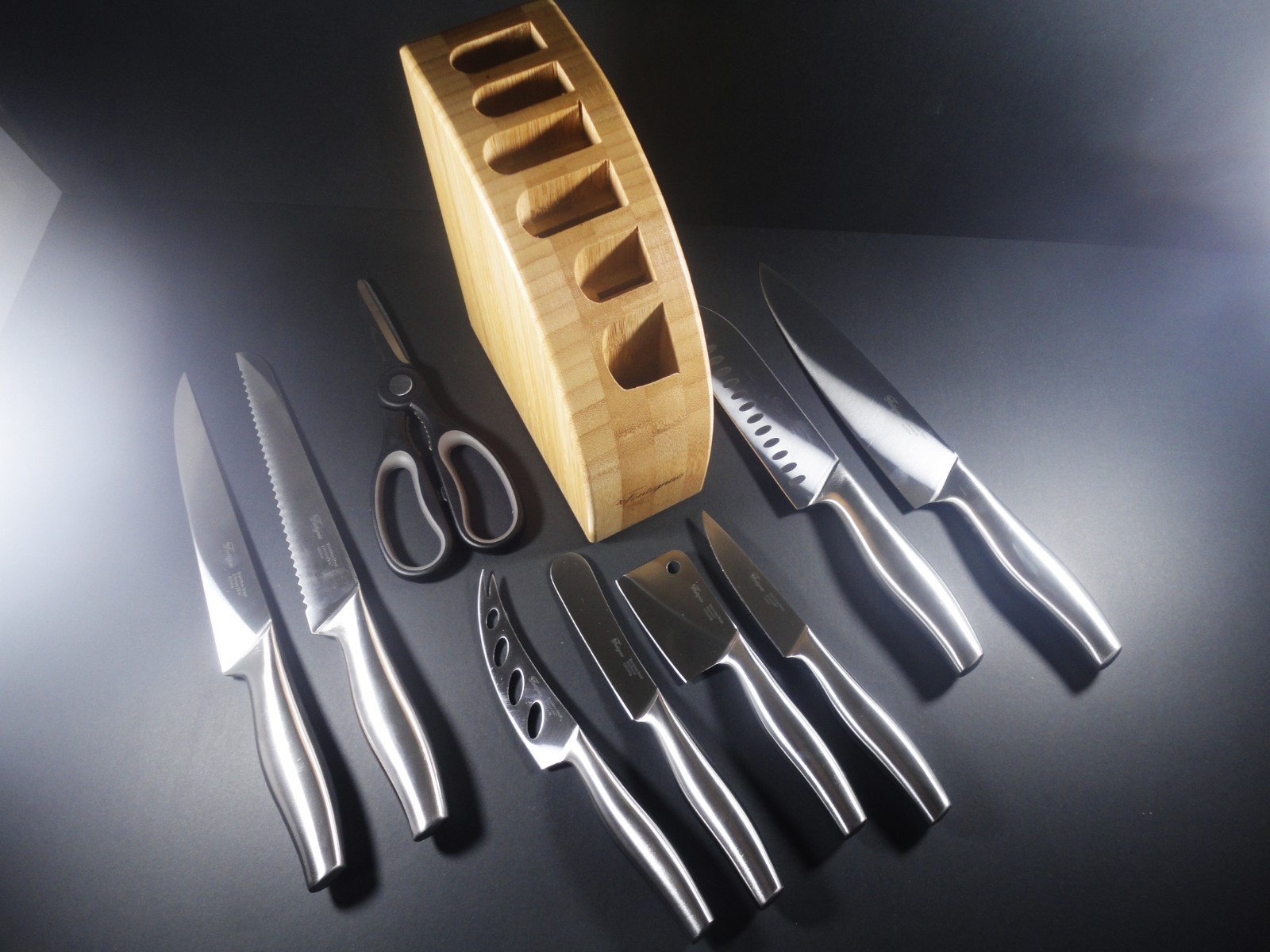 Fontignac Set Santoku Knife kitchen Chef Knife Bread Knife Slicing