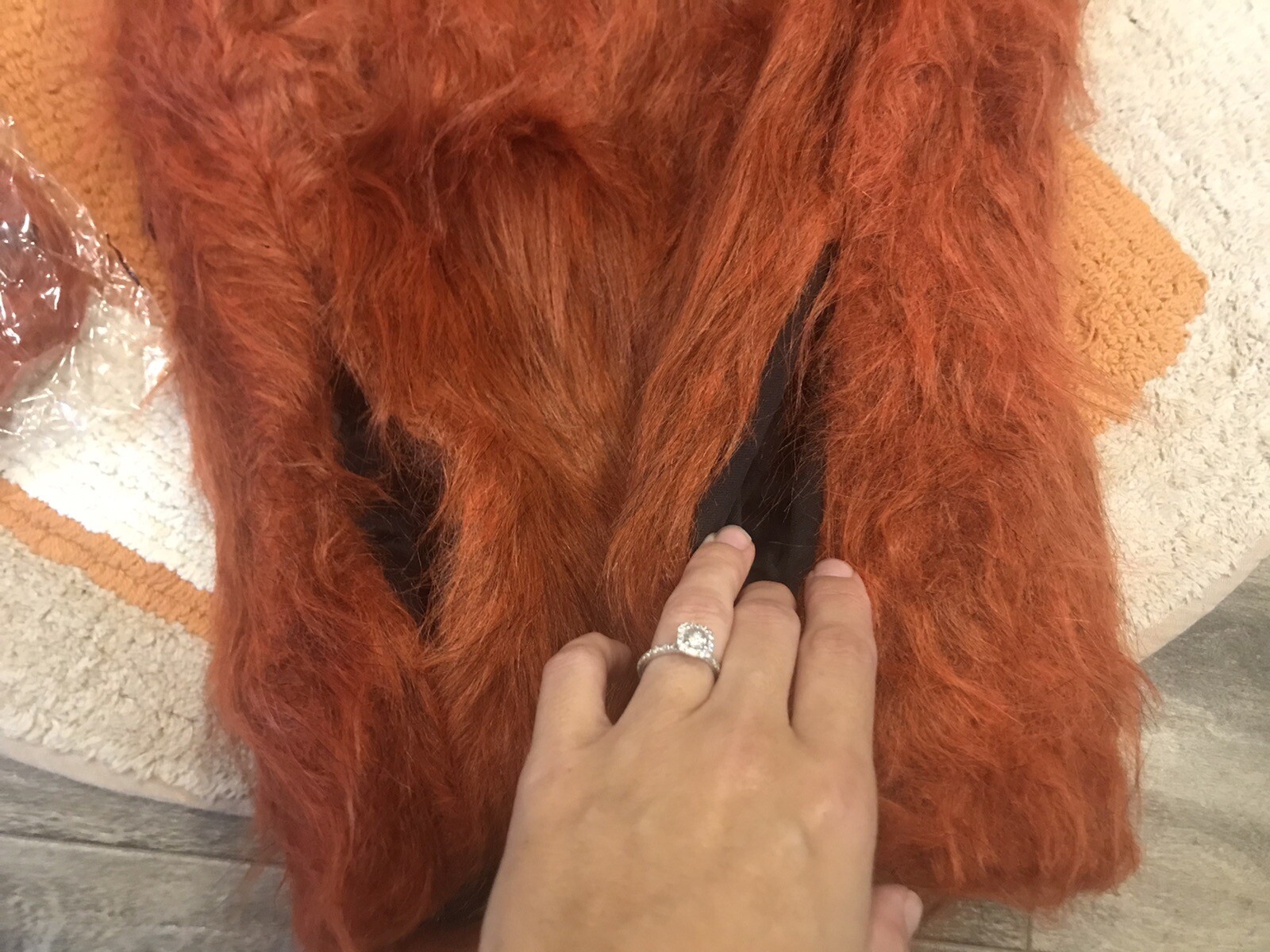 Womens S/M 4-8 Halloween Fox Vest Costume W/FX Transfers/Face Stitches. #259 image 7