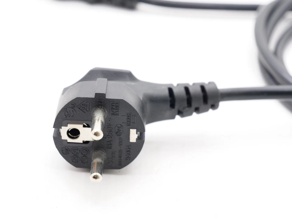 RIGHT ANGLE EU POWER CABLE PLUG VOLEX AC EXTENSION CORD 1.8m 6ft CEE C13 - Image 3 of 4