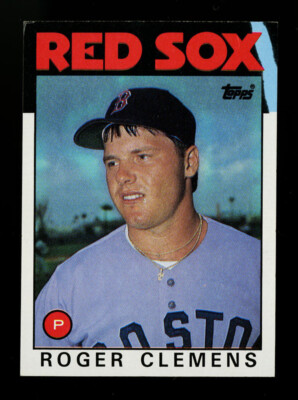 1986 TOPPS 661 ROGER CLEMENS BLUE STREAK ERROR CENTERED RACK PACK