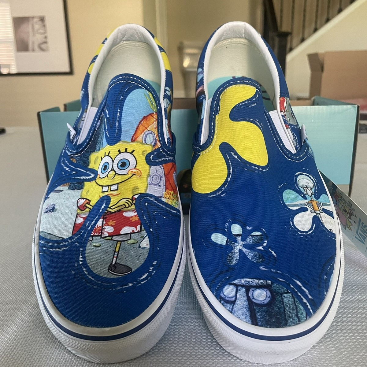 Vans x SpongeBob SquarePants Slip On Alohabob Skate Shoe Mens US 5.5 Womens US 7 Vans x Spongebob Squarepants * Casual Slip-On Shoes * Size  main image 2