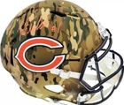 JUSTIN FIELDS AUTOGRAPHED BEARS CAMO FULL SIZE SPEED HELMET BECKETT