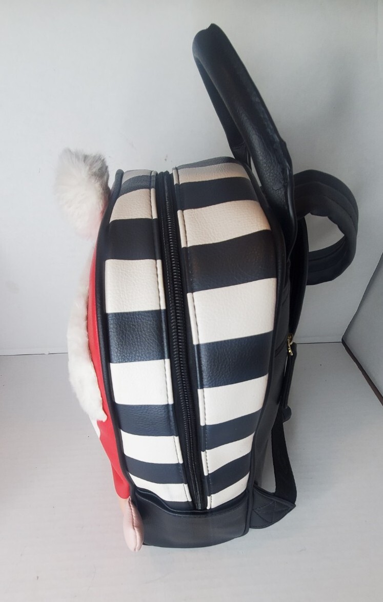 Betsey Johnson Christmas Santa backpack faux leather & fur  display picture 2
