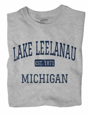 #ad Lake Leelanau Michigan MI T Shirt EST $18.99