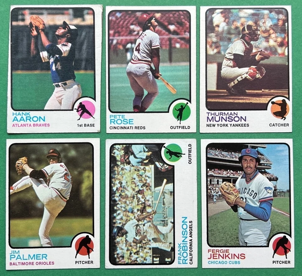 1973 Topps Baseball Parcial Series #1 y 2 (257/264) - La mayoría de las tarjetas clave incluidas. Foto 2 de 4