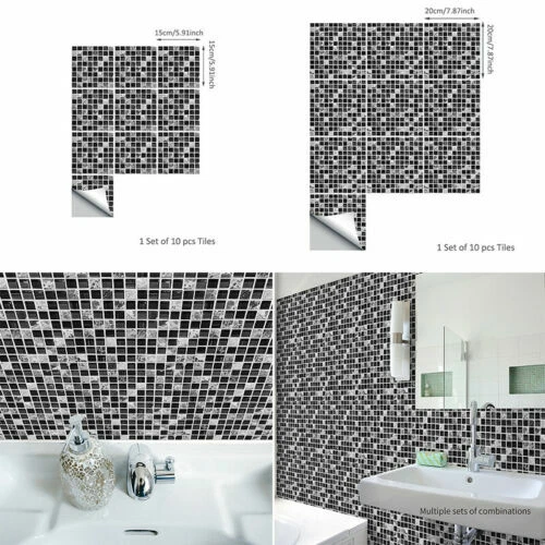 Carrelage noirs pour le bricolage