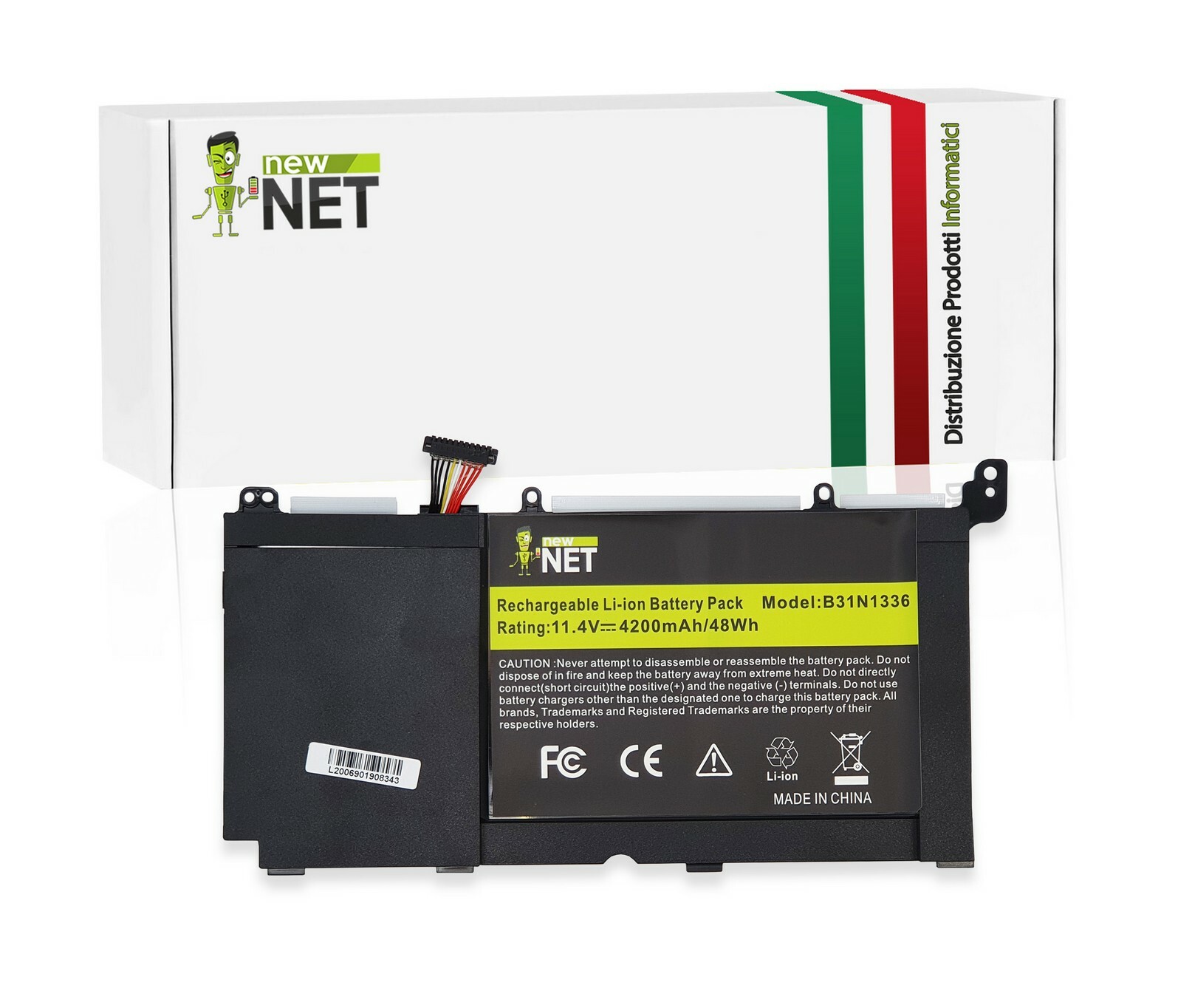 Batteria Asus B31N1336 S551LN-1A V551LB 4200mAh 11.4V - Ricambio Certificato