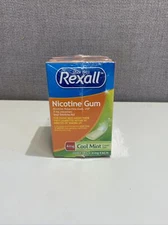 REXALL COOL MINT 3X 20 60 TOTAL 4MG GUM 3 BOXES 20 EACH NICOTINE GUM EXP 09/24