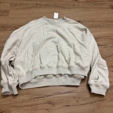 6397 Oversized crewneck sweater Gray Size XL