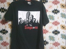 Pre-Owned Mens Vintage Distressed Look The Simpsons Sopranos Parody Tshirt-Sz M