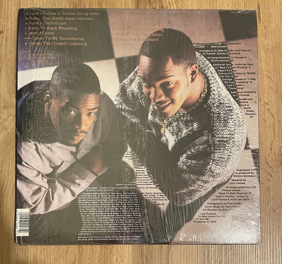 Lord Finesse & DJ Mike Smooth ‎– Funky Technician 1990 OG 12” Vinyl WPL 2003 - Image 2 of 4