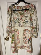 FARM RIO Multicolor Floral Long Sleeve Dress Size: S
