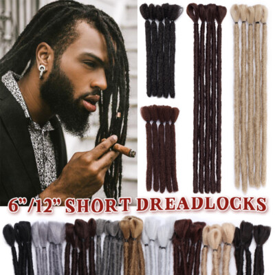 Short Dreadlocks Hippie 100% Handmade Hair Extensions Real As