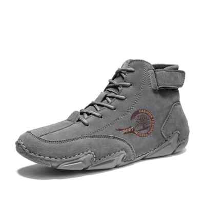 Winter Fur Ankle Boots Men Casual Shoes Keep Warm Western Boots Outdoor Sneakers