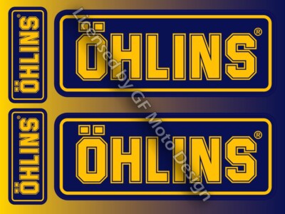 Ohlins Fork Shock Damper Stickers Decals Kawasaki Ducati Aprilia