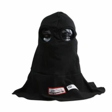 RACERDIRECT SFI 3.3 FR BALACLAVA HOOD SINGLE LAYER EYE HOLE BLACK