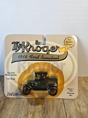 Ertl Collectibles Vintage Vehicles 1918 Ford Runabout Kroger NIP