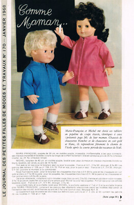 Page Poupée Françoise Michel Modes Et Travaux Janvier 1971 - Occasion Collection