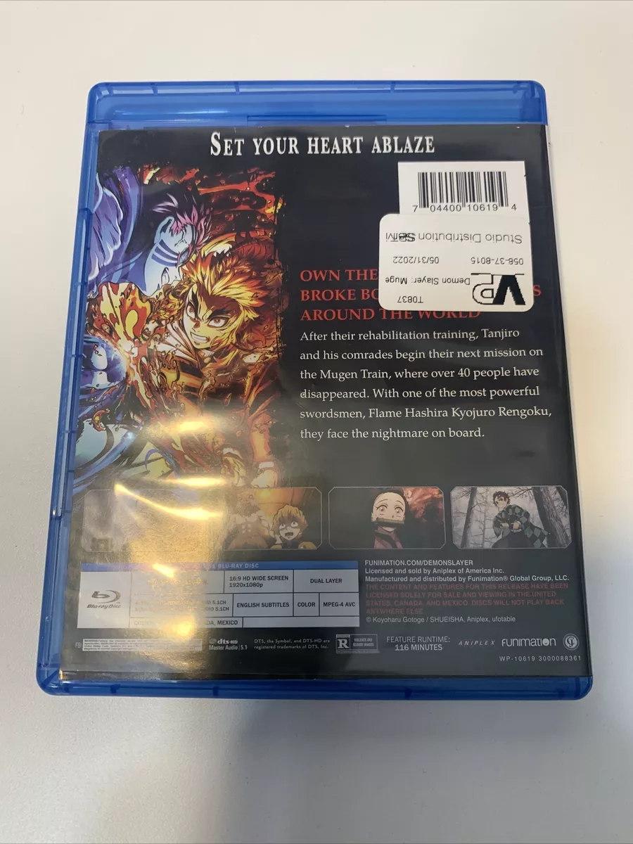 Demon Slayer: Kimetsu No Yaiba The Movie: Mugen Train (Blu-ray)📀  704400106194