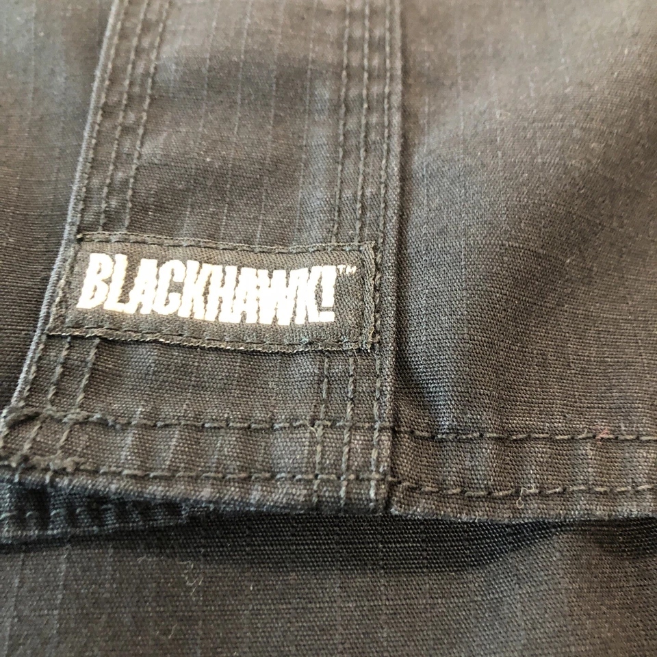Blackhawk Shirt Men's  Size 2XL Black Tactical Rip Stop Short Sleeve - Image 2 of 4