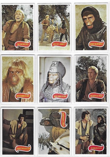 1967 Planet Of The Apes - 66 Card Basic/Base Set - Topps 1975 - Good Condition - Picture 18 of 22